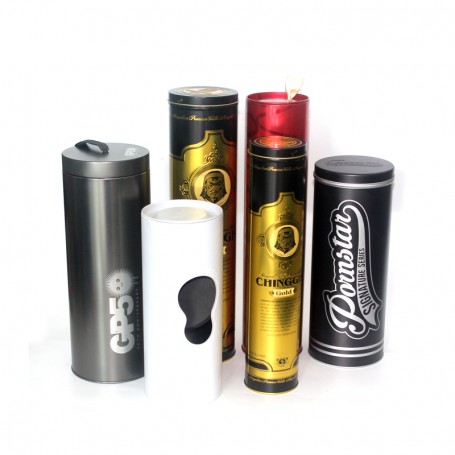 Round Tin Cans Wine Series Packing Tin Box