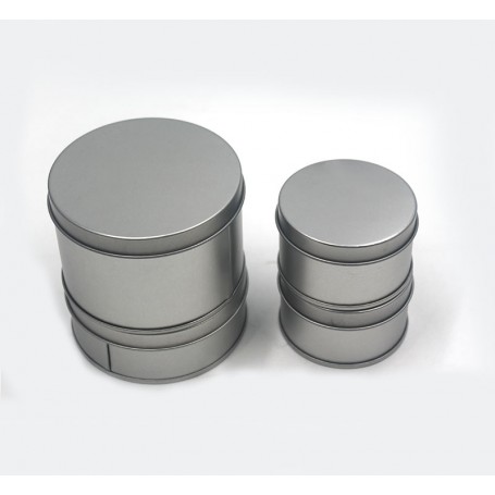 JKLcom Aluminum Metal Tins 3oz/90ml,from 5ml to 250ml options, Black Tins  Round Tin Cans