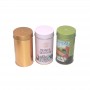 Bespoke Round Tea Tin Box With Double Lids Coffee Tin Can