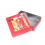 Bespoke Pure Red Color Rectangle Sweets Snack Food Tin Package Can