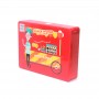 Bespoke Pure Red Color Rectangle Sweets Snack Food Tin Package Can