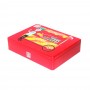 Bespoke Pure Red Color Rectangle Sweets Snack Food Tin Package Can