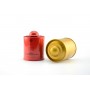 Round shape small size tea tin box with plug lid nice looking tea metal package with cap 25g tea metal box
