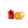 Round shape small size tea tin box with plug lid nice looking tea metal package with cap 25g tea metal box
