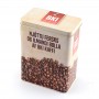 Caja de lata de café promocional