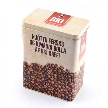 Kotak tin kopi promosi
