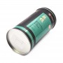 Cylindrical tea tin can