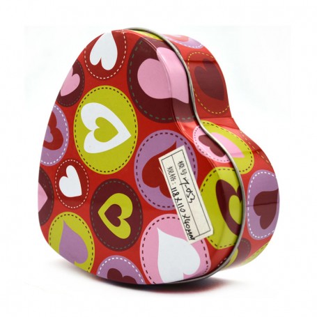 Custom Printed Valentine's Festival Chocolate Sweets Tin Package Can
