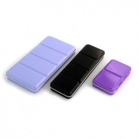 Hot Sale  12/24/36/48 Color Travel Refill Wholesale Metal Folding Tin Palette