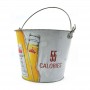 Printed Bespoke Metal Beer Ice Bucket Tin With Handle