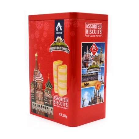 copy of Custom Printed Round Shape Tin Can Messy Chocolate Metal Package Nuts Food Tin Box