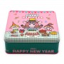 Custom printed cute 2021 new year gift candy biscuit tin box