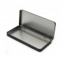 Small metal storage box with lid