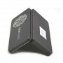 Custom printed empty storage tin box with hinged lid