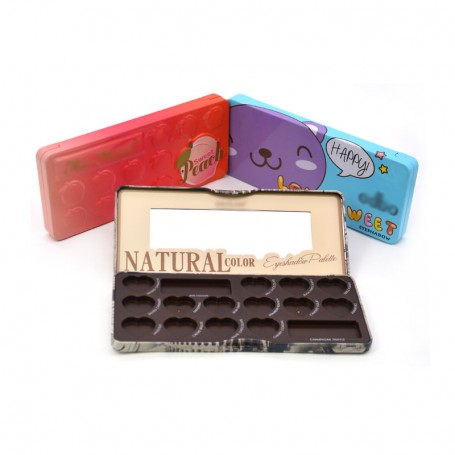 Factory Wholesales Rectangle Eye Shadow Palette Cosmetic Tin Can