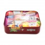 Custom Printed Rectangle Cookie Chocolate And Candy Tin Packaging Can