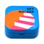 Custom Printed Small Square Cosmetics Gift Tin Package Can