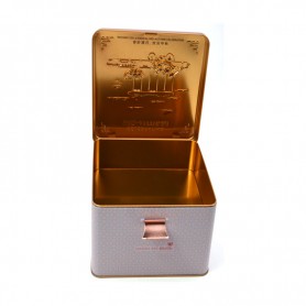Bespoke Square  Luxury Gift Packaging Metal Box Cookie Mooncake Tins