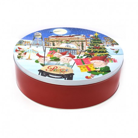 Custom Printed Cookie Sweets Tin Package Festival Gift Metal Tin Can