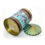 Carousel Round  Cartoon Christmas Metal Package Gift Music Tin Box