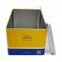Custom Big Rectangle Storage Metal Gift See Through Tin Can