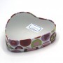 Wholesale Wedding Heart Shaped Chocolate Cake Candy Packaging Metal Gift Tin Box With PVC Window