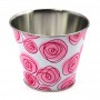 Custom Decorative Metal Buckets 2 Gallon Tapered Tins Popcorn Tin Pails Manufacturer