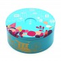 Empty Metal Box Custom Printed Round Shape Tin Container For Cookies Chocolate