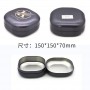 Custom Square Cookie Tin Can Tea Gift Package Case Storage Tin Box