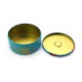 Empty Metal Box Custom Printed Round Shape Tin Container For Cookies Chocolate