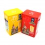 Rectangle Emboss Biscuit Cookie Tin Package Can