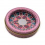 Saffron round tin box
