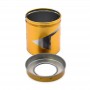 Small Round Gift Tin Package Can See Through PVC Window Tin Box