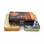 Promoción de vacaciones Caja de lata de dulces