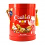 Cheap biscuit packaging drum tin box