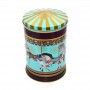 Round Cookie Gift Tin Box Rotate Musical Tin Can