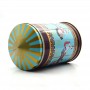 Bespoke Round Cookie Biscuit Gift Tin Box Rotate Musical Tin Can