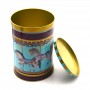 Bespoke Round Cookie Biscuit Gift Tin Box Rotate Musical Tin Can