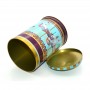 Bespoke Round Cookie Biscuit Gift Tin Box Rotate Musical Tin Can