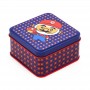 Square  Cookie Sweets Metal Tin Can Kids Gift Tin Package Box