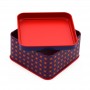 Square  Cookie Sweets Metal Tin Can Kids Gift Tin Package Box