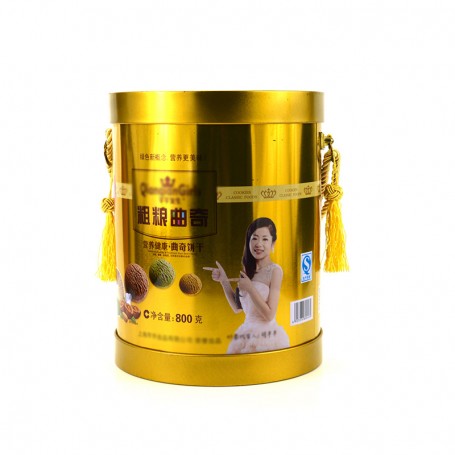 Popcorn Round Bucket Tin Box With Handle Bucket Tin