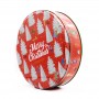 Custom Printed Round C Tin Can Christmas Festival Gift Tin Package Box