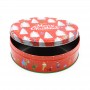 Custom Printed Round C Tin Can Christmas Festival Gift Tin Package Box