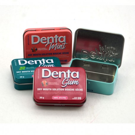 Customized Small Rectangle Gummy Mint Tin Package Box