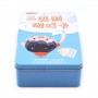 Rectangle Kids Playcard Storage Metal Tin Can