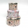Custom Printed Christmas Round Cheap Tin Can For Cake Coffee  Metal Package  Square Tin Box Sets