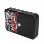 Small Rectangular Metal Case Package Black Printed Custom Earphone Tin Can Box