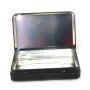 Small Rectangular Metal Case Package Black Printed Custom Earphone Tin Can Box