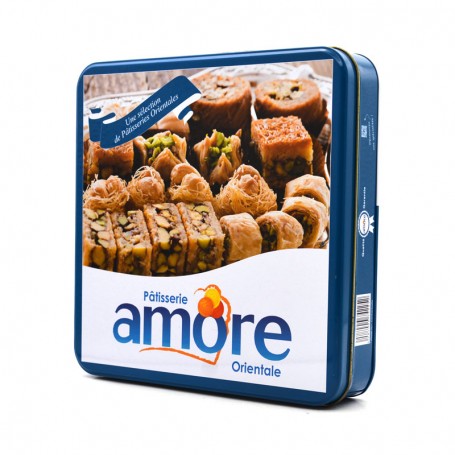 Custom Printed Square Shape Dessert Gift Tin Package Box